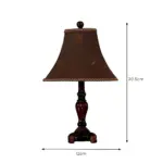 Homeluxe tischlampe stoffschirm metallbasis e27 modern klassisch beleuchtung xlumina4