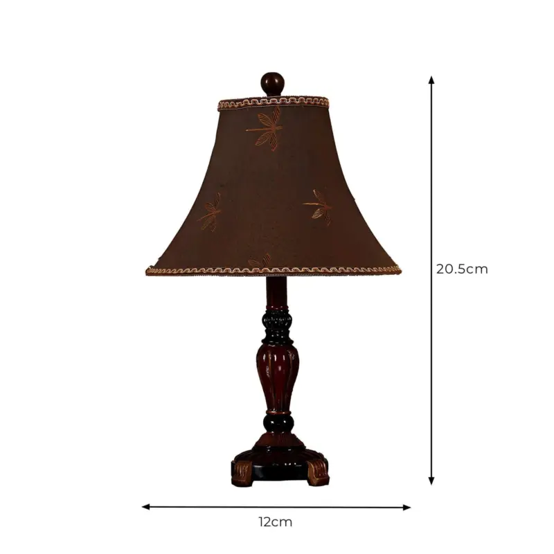 Homeluxe tischlampe stoffschirm metallbasis e27 modern klassisch beleuchtung xlumina4