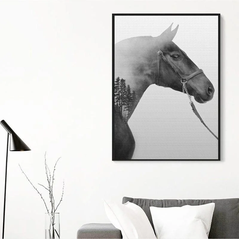 Horse Canvas Mademoiselle Home Decor And Furniture Store 3