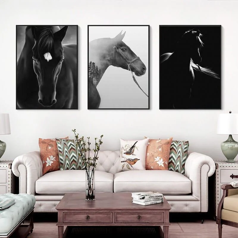 Horse Canvas Mademoiselle Home Decor And Furniture Store 4