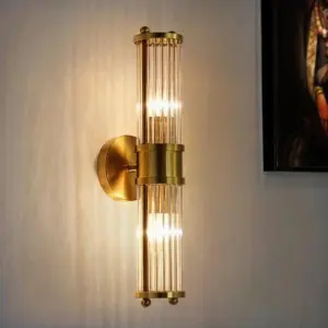 Luxury gold bathroom wall lamps