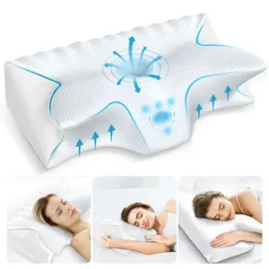 Orthopedic Neck Pillow - Memory Foam - Slow Recoil - Comfortable Sleeping