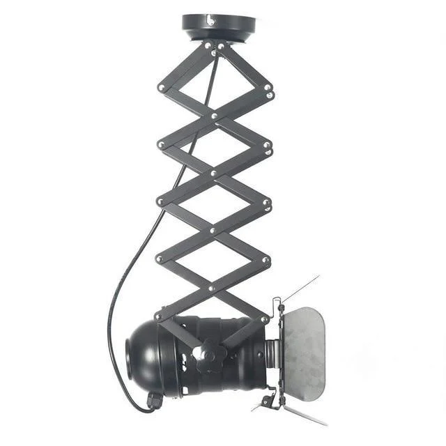 Industrial Bar Creative Studio Retro Tripod Black Floor Lamp 145636