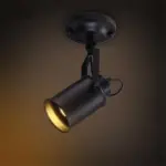 Industrial bar creative studio retro tripod black floor lamp
