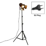 Industrial bar creative studio retro tripod black floor lamp