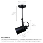 Industrial retail pendant hanging light