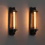 Industrial vintage wall lamp wandlampe industriestil schwarz xlumina