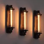 Industrial vintage wall lamp wandlampe industriestil schwarz xlumina