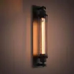 Industrial vintage wall lamp wandlampe industriestil schwarz xlumina
