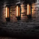 Industrial vintage wall lamp wandlampe industriestil schwarz xlumina