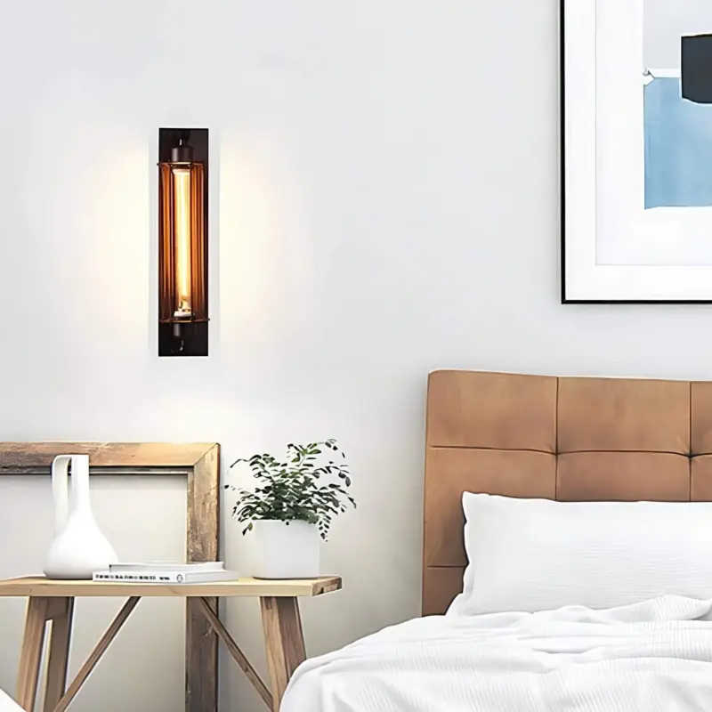 Industrial vintage wall lamp wandlampe industriestil schwarz xlumina