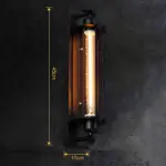 Industrial vintage wall lamp wandlampe industriestil schwarz xlumina
