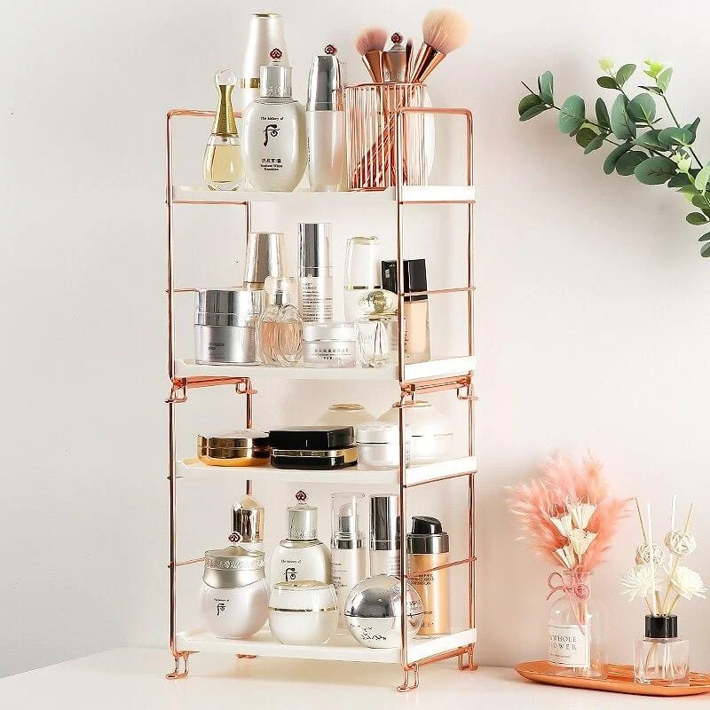 Ins Multi Layer Cosmetic Bathroom Shelve Description 9