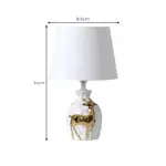 Irisglow tischlampe hirschvasenbasis elegante beleuchtung wohnzimmer deko xlumina8