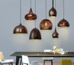 Iron vintage warm loft porous restaurant or home pendant light