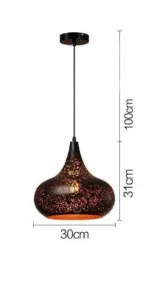 Iron vintage warm loft porous restaurant or home pendant light