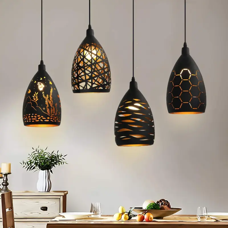 Ironglanz deckenlampe industrial schwarz weiss modern wohnzimmer beleuchtung xlumina