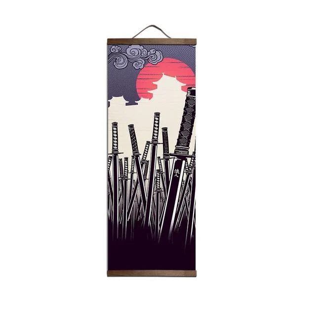 Japanese Ukiyoe Poster And Prints Home Decoration Hanging Wood Scroll 731368