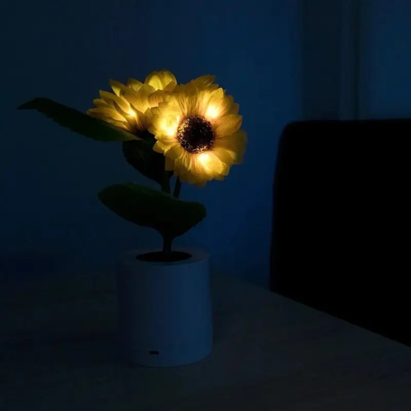 Jardioui veilleuse tournesol esthetique lumineuse