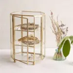 Vintage Jewelry Glass Storage Rack