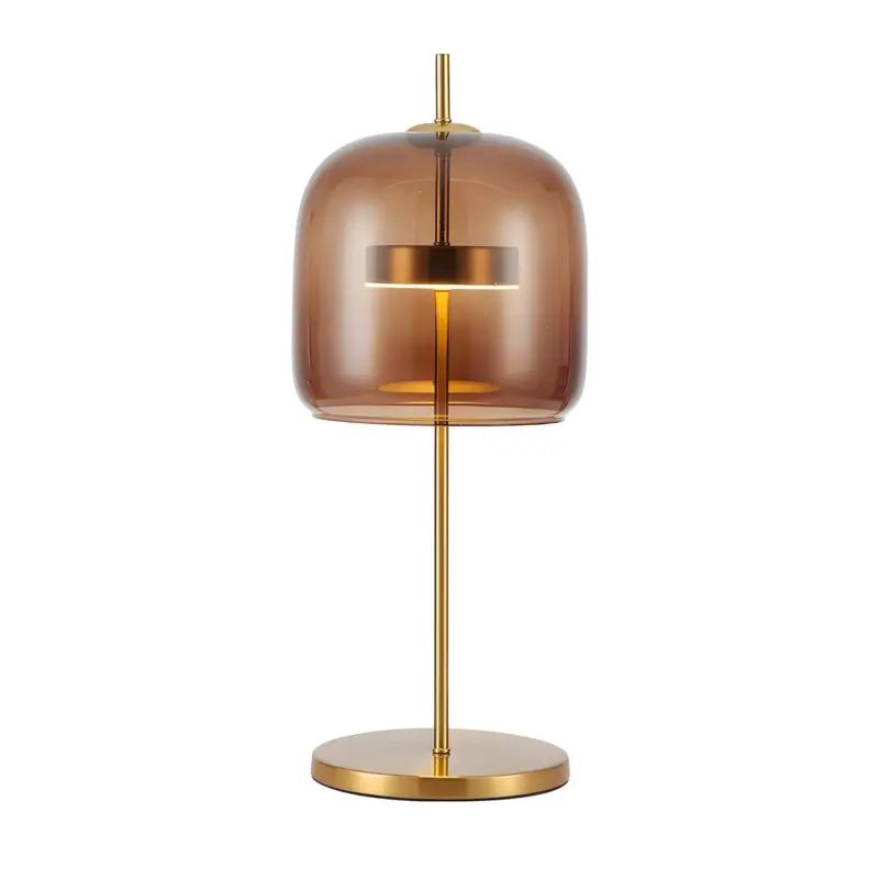 Jube glastischlampe rauchglas erdtoene schlafzimmerleuchte elegant modern xlumina2