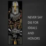 Knight tiger lion skeleton warrior poster home decor wall art
