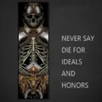 Knight tiger lion skeleton warrior poster home decor wall art