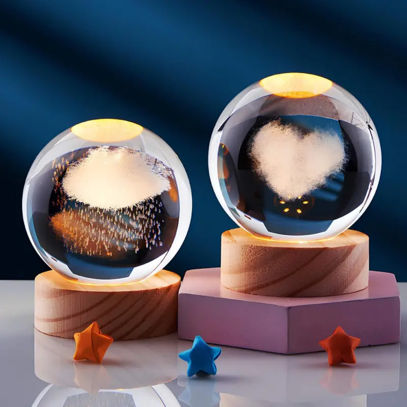 Kristall 3d nachtlicht led lampe dekorativ stimmungslampe wohnzimmer schlafzimmer xlumina10