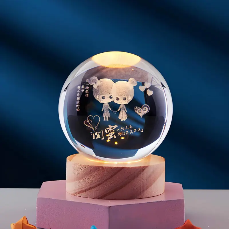 Kristall 3d nachtlicht led lampe dekorativ stimmungslampe wohnzimmer schlafzimmer xlumina3
