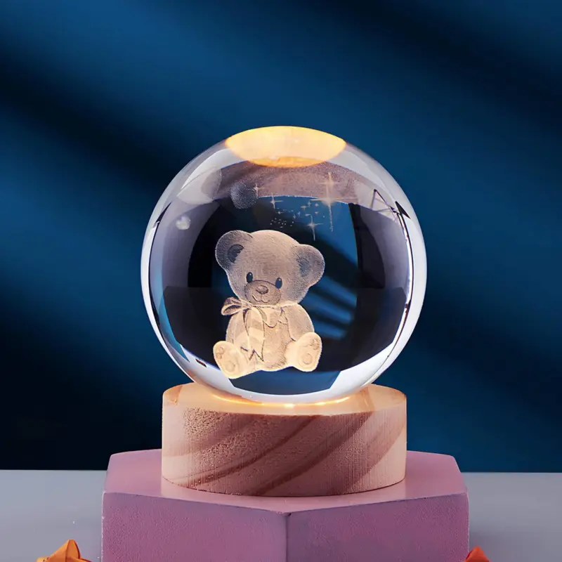 Kristall 3d nachtlicht led lampe dekorativ stimmungslampe wohnzimmer schlafzimmer xlumina4