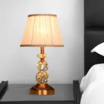 Kristallglow tischlampe facettengeschliffene kristallkugeln modern luxurios design xlumina10