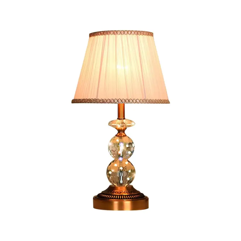 Kristallglow tischlampe facettengeschliffene kristallkugeln modern luxurios design xlumina11