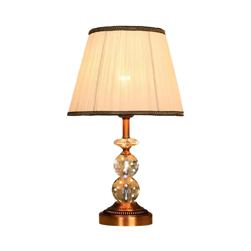 Kristallglow tischlampe facettengeschliffene kristallkugeln modern luxurios design xlumina2