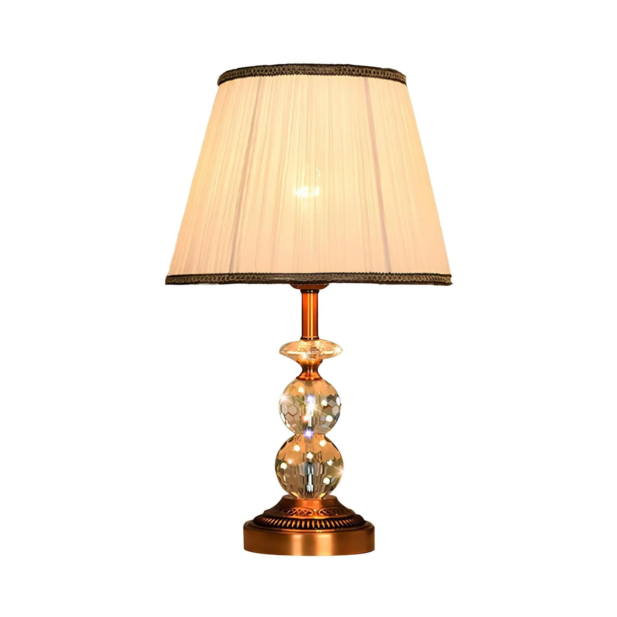 Kristallglow Tischlampe Facettengeschliffene Kristallkugeln Modern Luxurios Design Xlumina2
