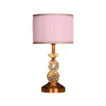 Kristallglow tischlampe facettengeschliffene kristallkugeln modern luxurios design xlumina5