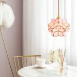 L32dIwhd Bloemblaadje Glas Led Hanglampen Armaturen Slaapkamer Eetkamer Woonkamer Restautant Koper Nordic Moderne Opknoping Lamp