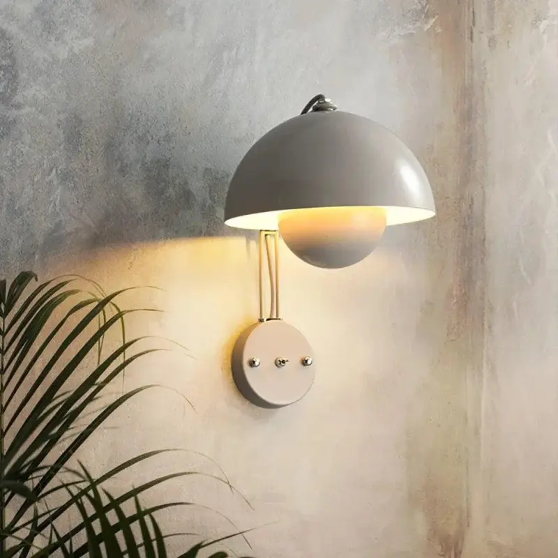 LK11Nieuwe Nederlandse Ontwerper Led Bloem Knop Wandlamp Home Paddestoel Schansen Macaron Schakelaar Nachtlampje Slaapkamer Verlichting Decor 14a7e898 1d77 4a22 8657 5ef4acaf4a75