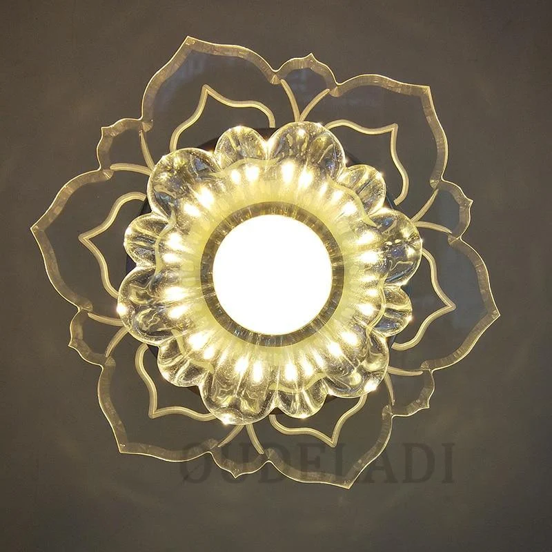 Led Aisle Flower Shaped Crystal Ceiling Lights 860955