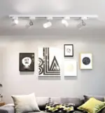 Led aluminum ceiling track lighting in whiteblackbronze