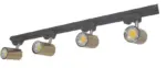 Led aluminum ceiling track lighting in whiteblackbronze