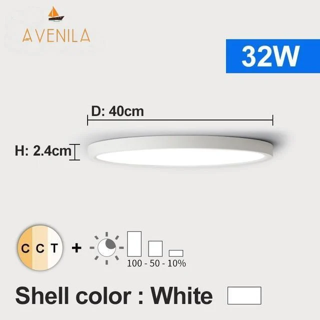 Led Dimmable Ceiling Light 12w 18w 24w 32w 220v With 3 Color Adjustable 152396