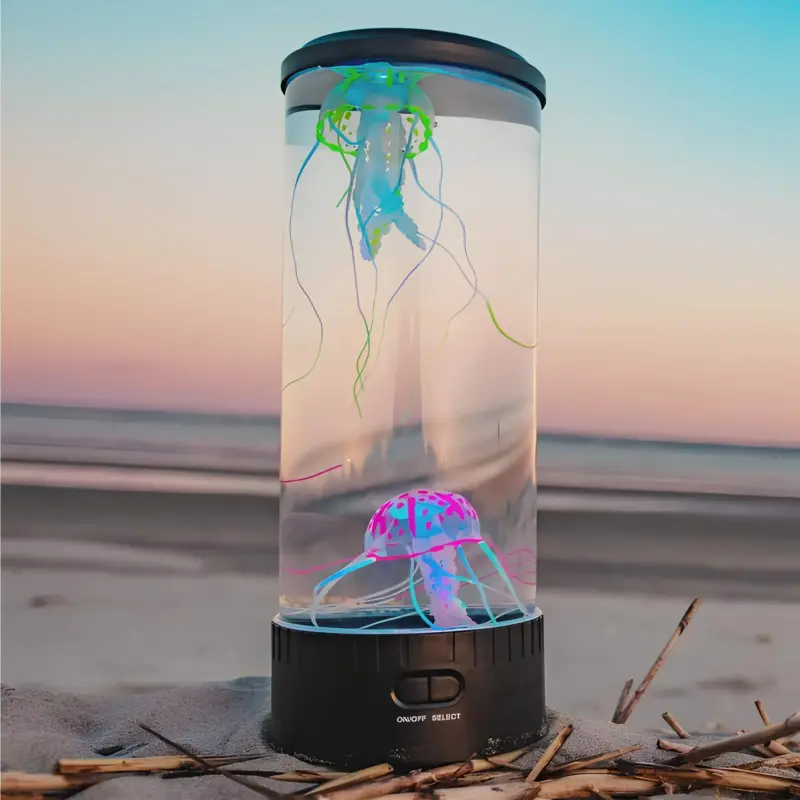 Led qualle lavalampe fuer kinder und erwachsene farbwechsel lichtshow 35cm 14cm 0.7kg xlumina2