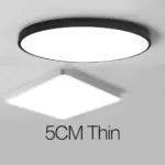 Led ultrathin black and white ceiling light
