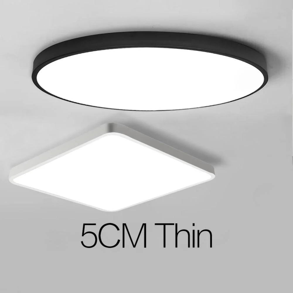 Led Ultrathin Black And White Ceiling Light 603333