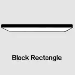 Led ultrathin black and white ceiling light