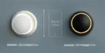 Led wall lamp 360 degree rotation adjustable bedside lights white black creative wall lamp