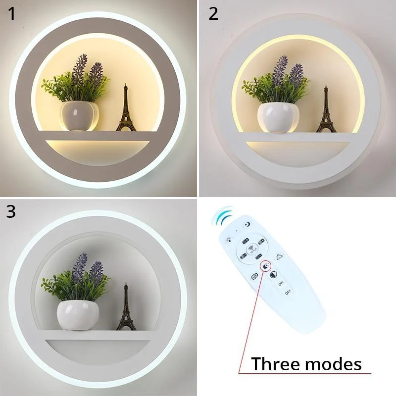 Led Wall Lamp Decoration With Dimmable Remote Control 132569