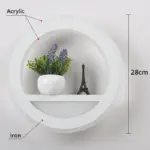 Led wall lamp decoration with dimmable remote control