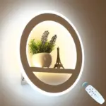 Led wall lamp decoration with dimmable remote control