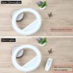 Led wall lamp decoration with dimmable remote control